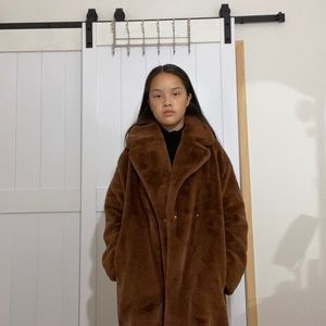 super cute  h&m fur jacket🙉